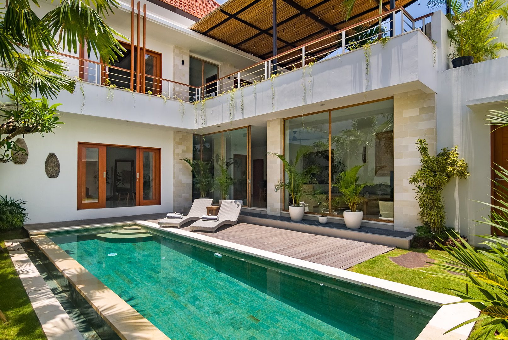 Villa Kesari private pool and rooftop luxury villa Central Canggu Bali