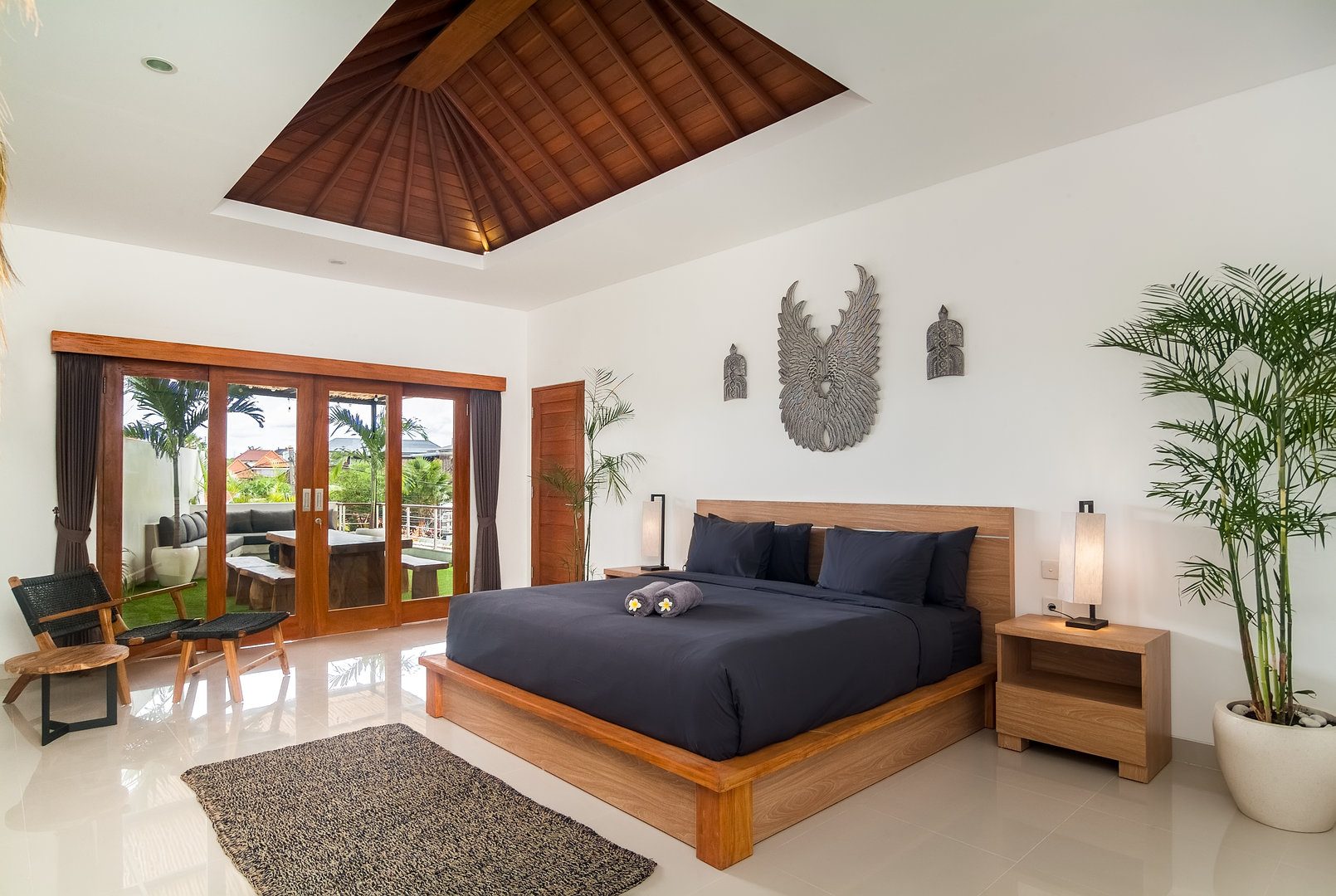 Villa Kesari rooftop terrace luxury villa Central Canggu Bali