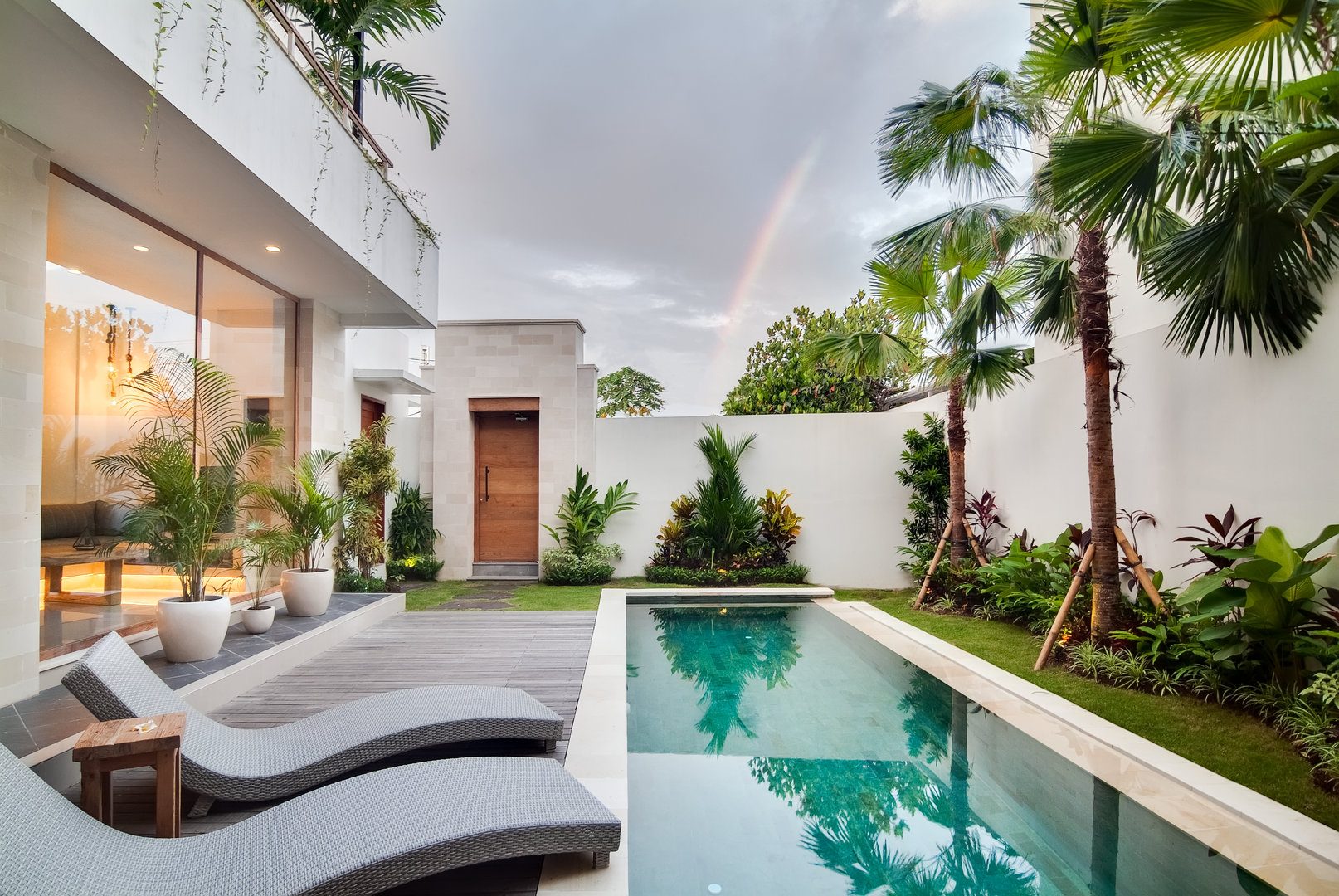 Villa Kesari outdoor area luxury villa Canggu Bali