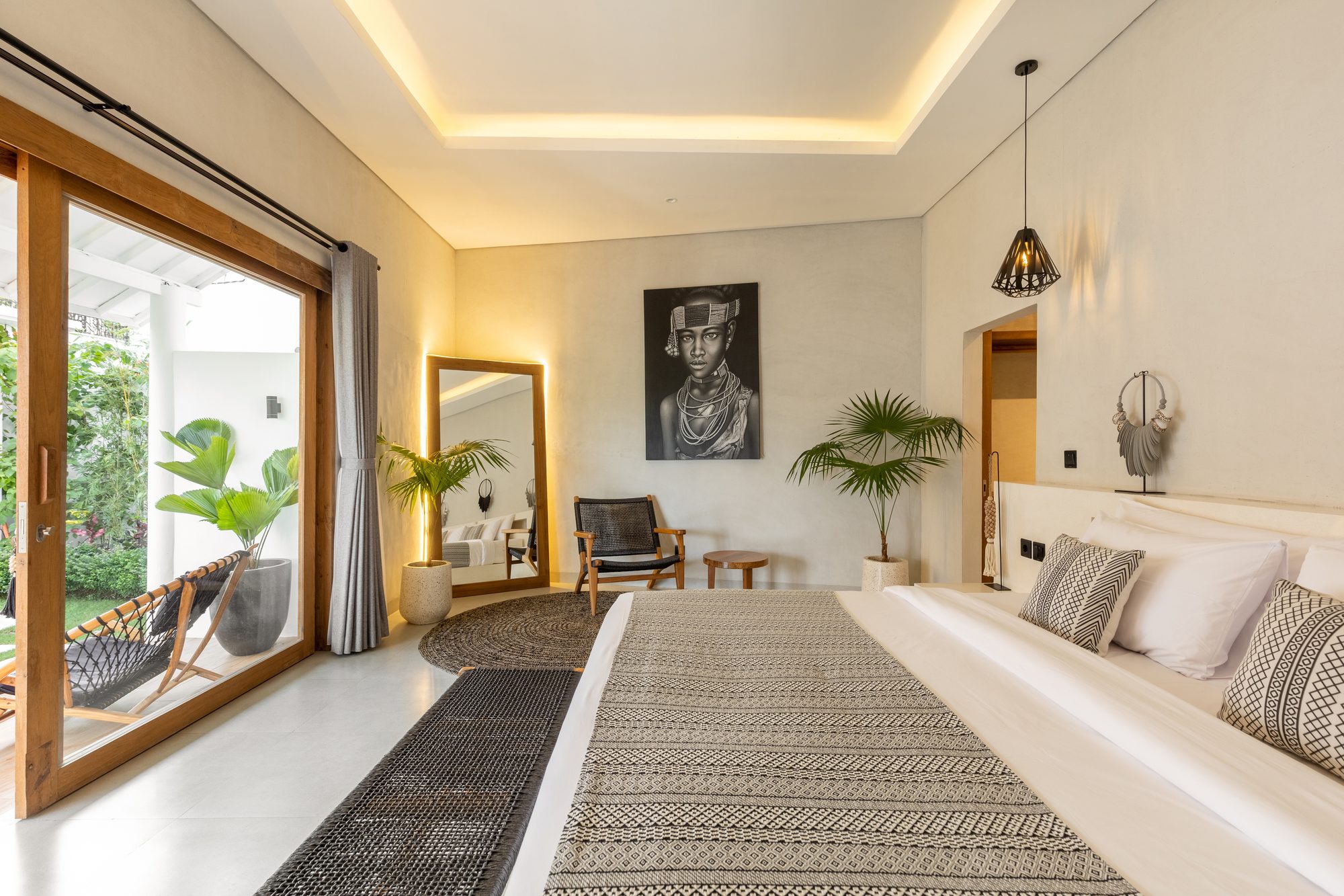 Villa Menaka outdoor area luxury villa Pererenan Bali