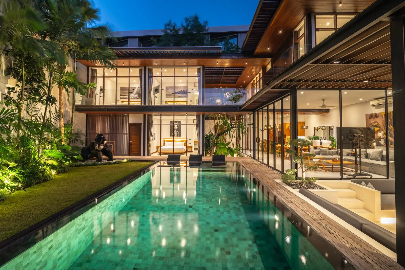 River Paradise 5BR riverside luxury estate with pool Pererenan Bali