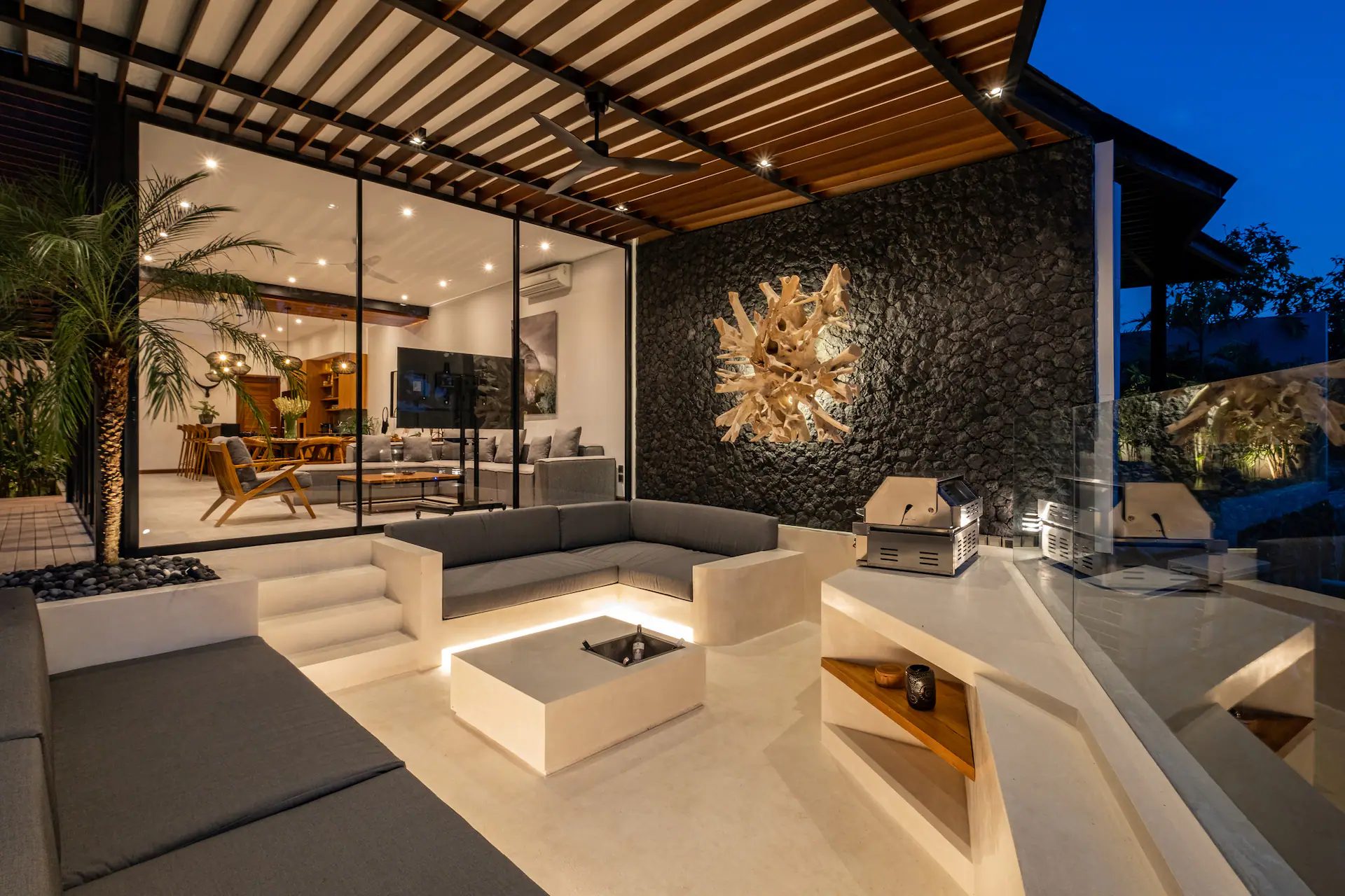River Paradise 5BR outdoor living and BBQ riverside villa Bali