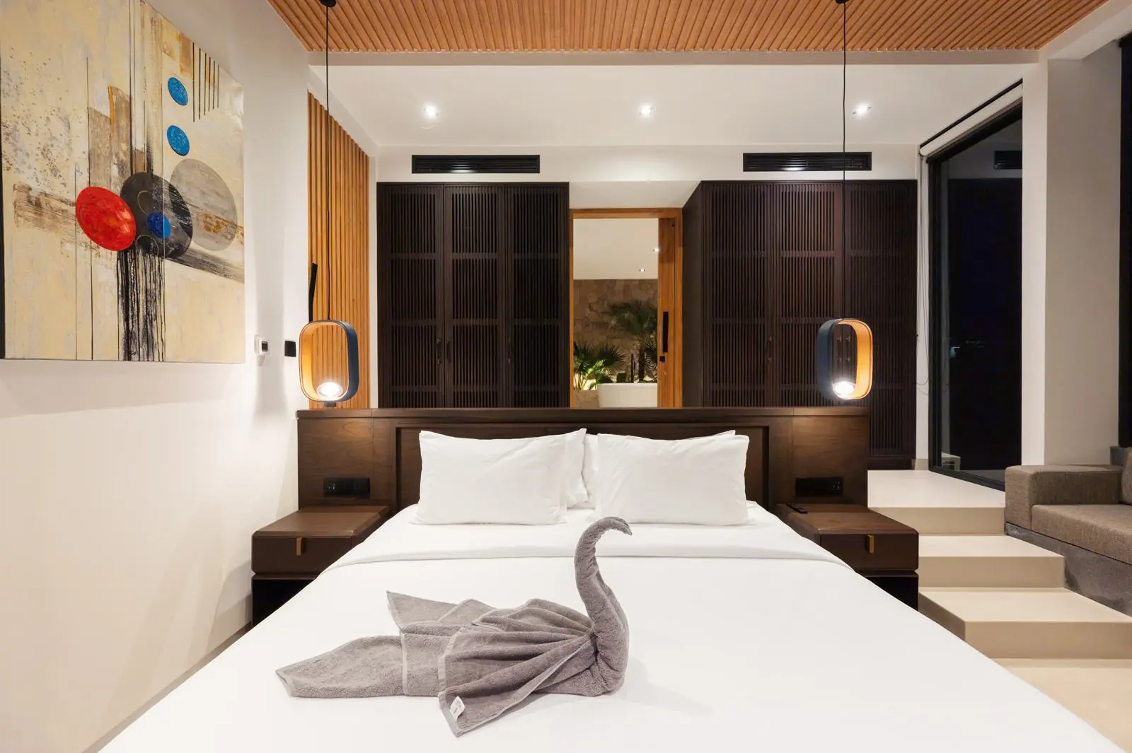 The Courtyard Suite bedroom MAR Bali 1 luxury villa Pererenan Bali