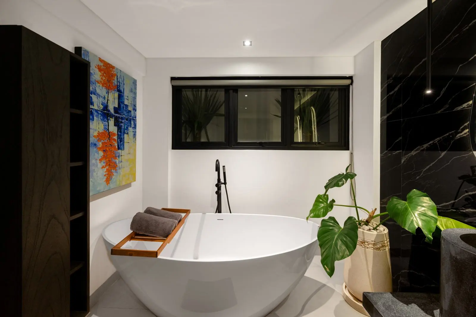 The Poolside Suite bathroom MAR Bali 1 luxury villa Pererenan Bali