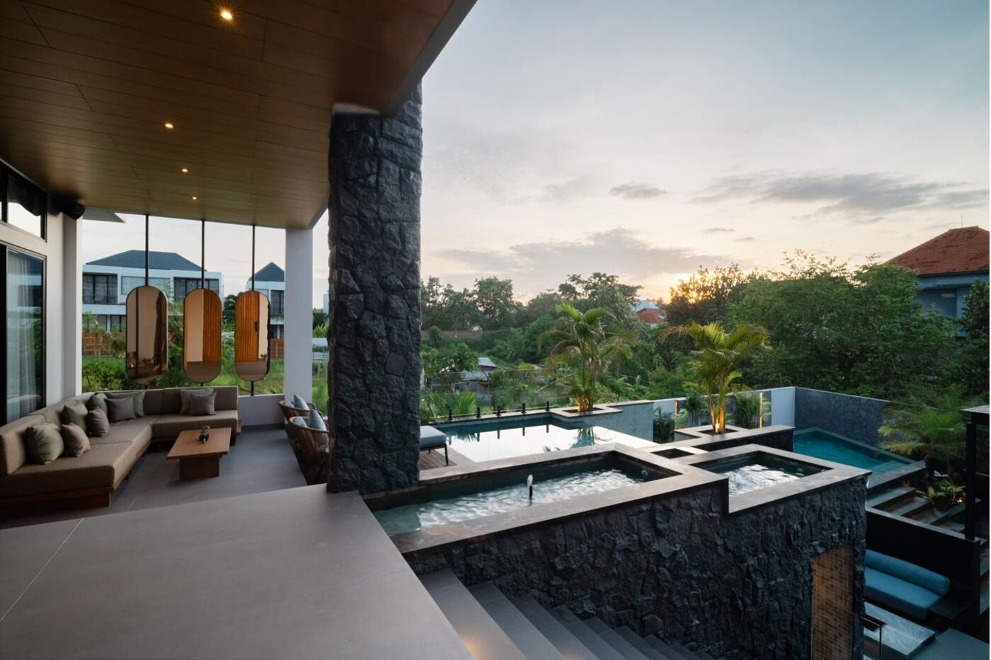 MAR Bali 2 balcony and pool view luxury villa Pererenan Bali