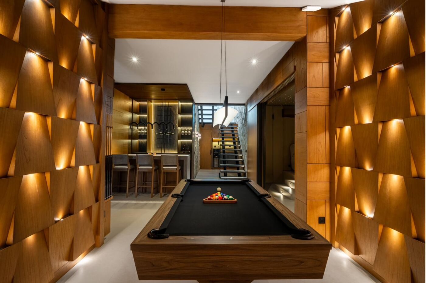 Games room and billiard table MAR Bali 2 luxury villa Bali