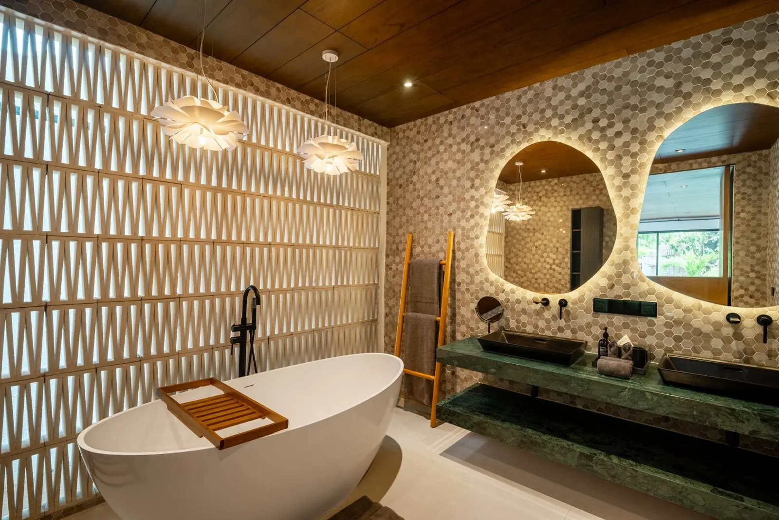 The Garden Suite bathroom MAR Bali 2 luxury villa Pererenan Bali